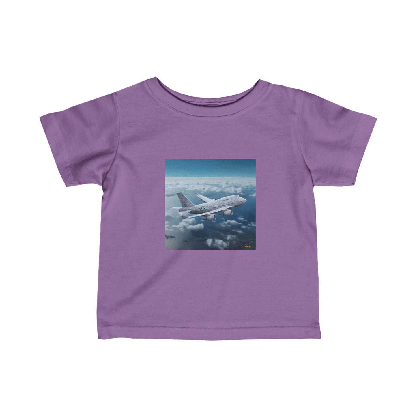 Frequent Flyer Miles Series Print #3 Infant Fine Jersey Tee