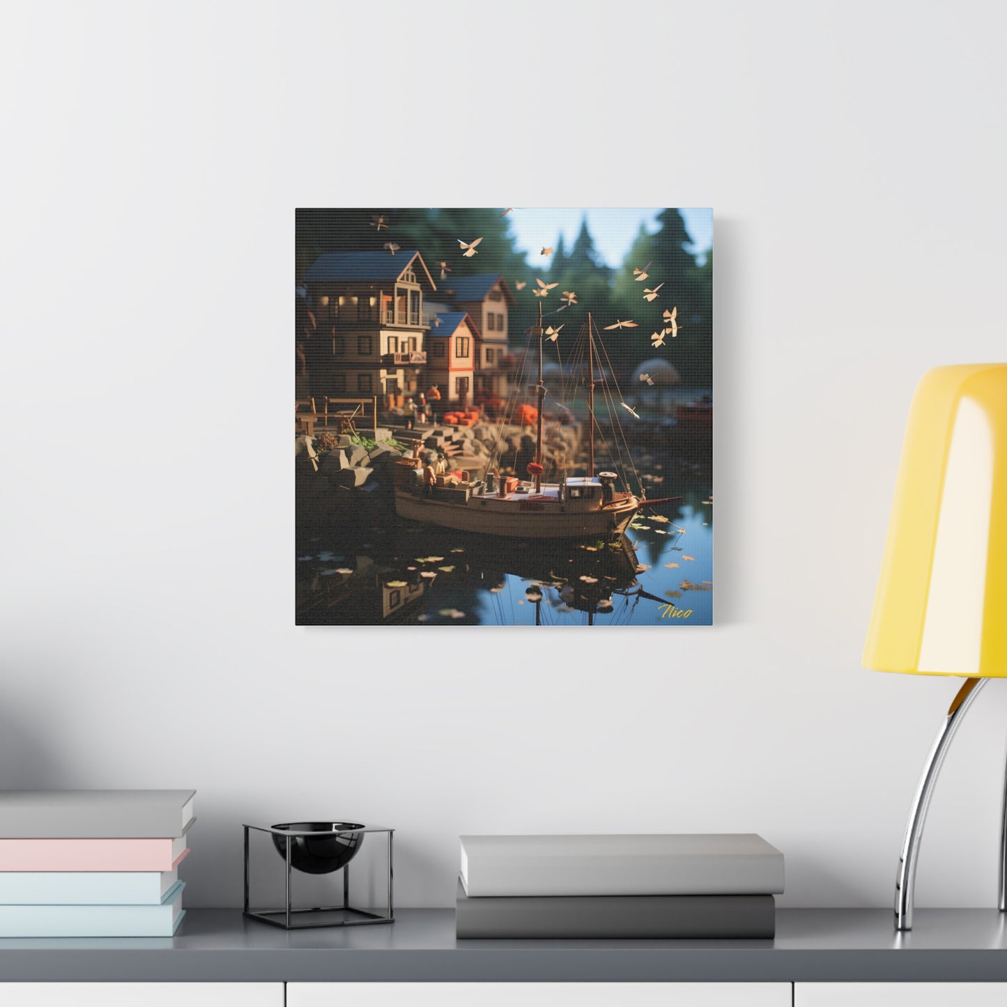 On The Docks By The Bay Series Print #7 - Streched Matte Canvas Print, 1.25" Thick