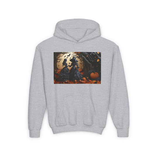 Halloween 2024 Series Print #9 Youth Heavy Blend Hooded Sweatshirt