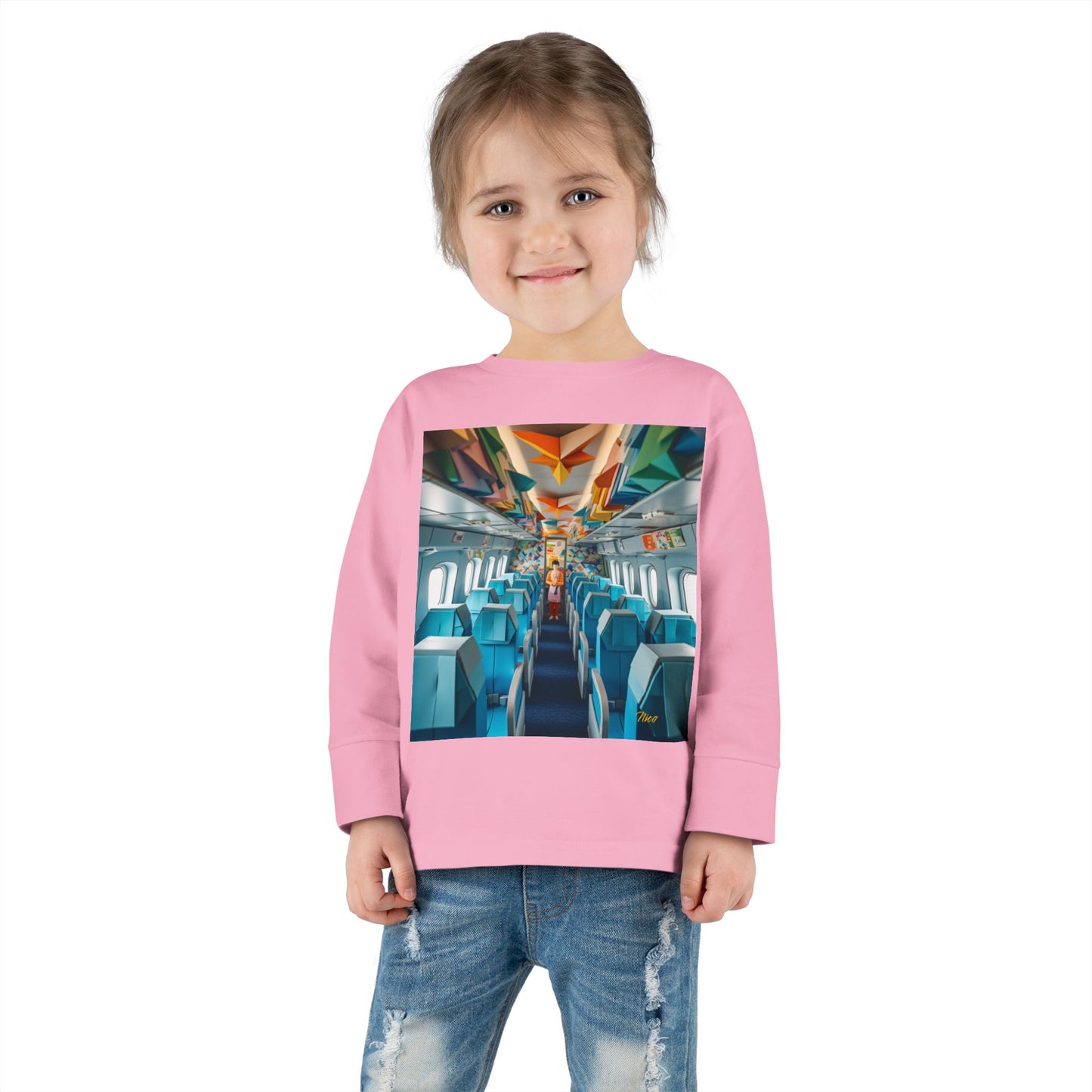 Big Ol' Jet Airliner Series Print #6 Toddler Long Sleeve Tee