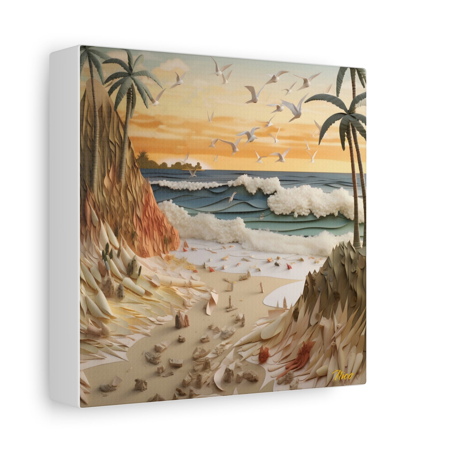 By The Seaside Series Print #7 - Streched Matte Canvas Print, 1.25" Thick