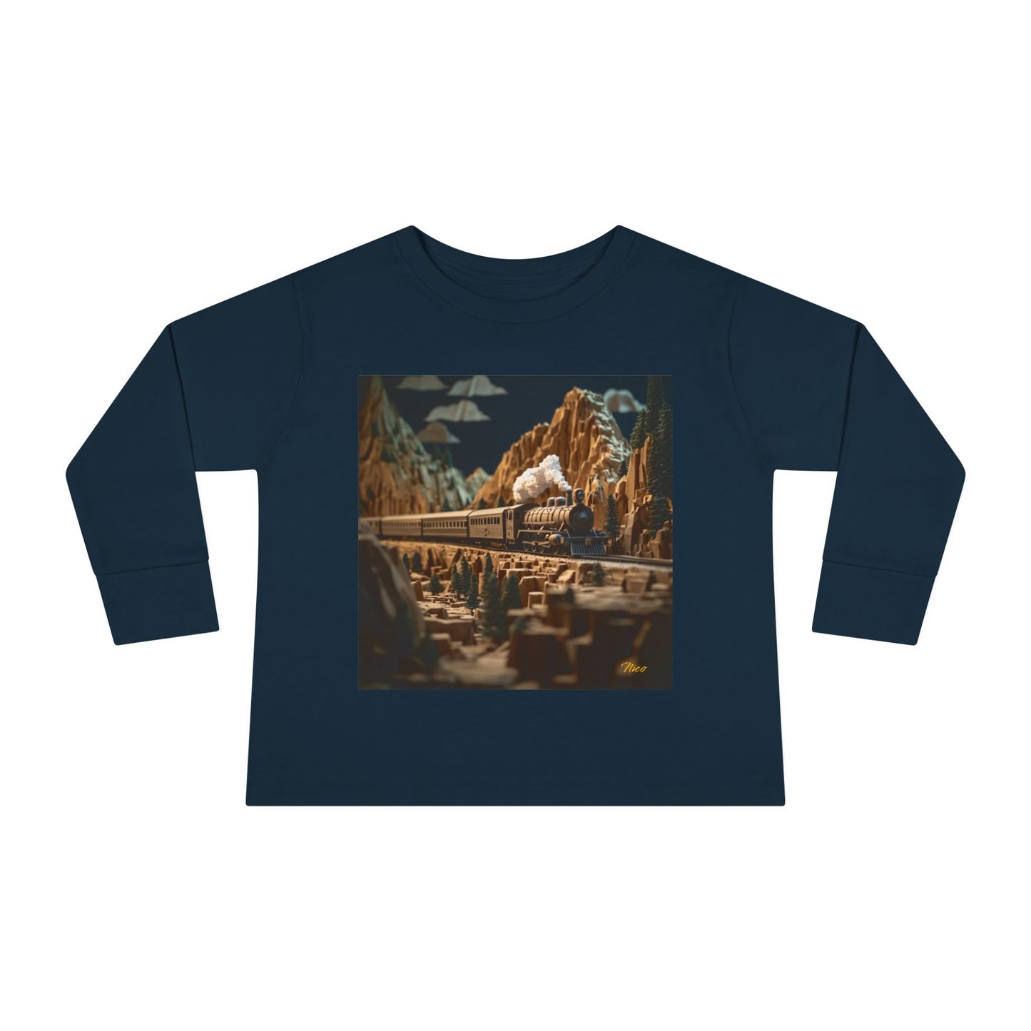 Orient Express Series Print #9 Toddler Long Sleeve Tee