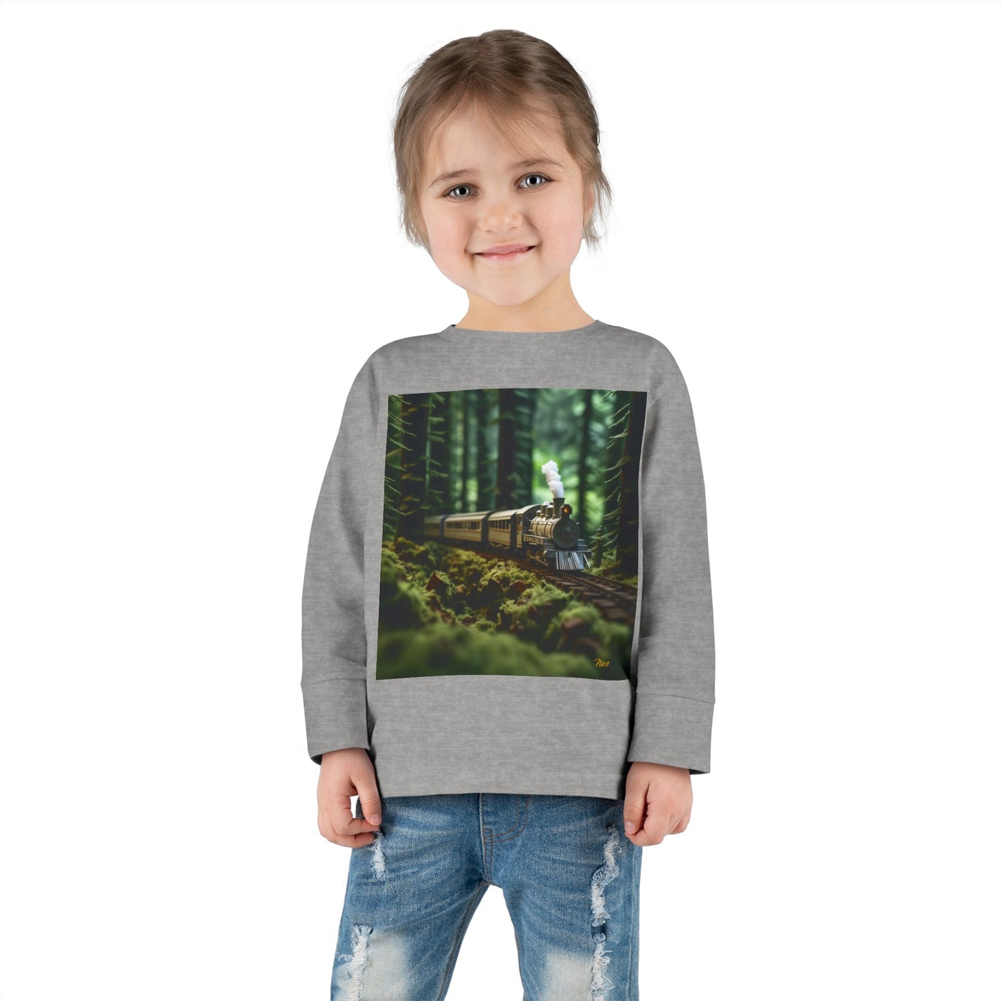 Orient Express Series Print #7 Toddler Long Sleeve Tee