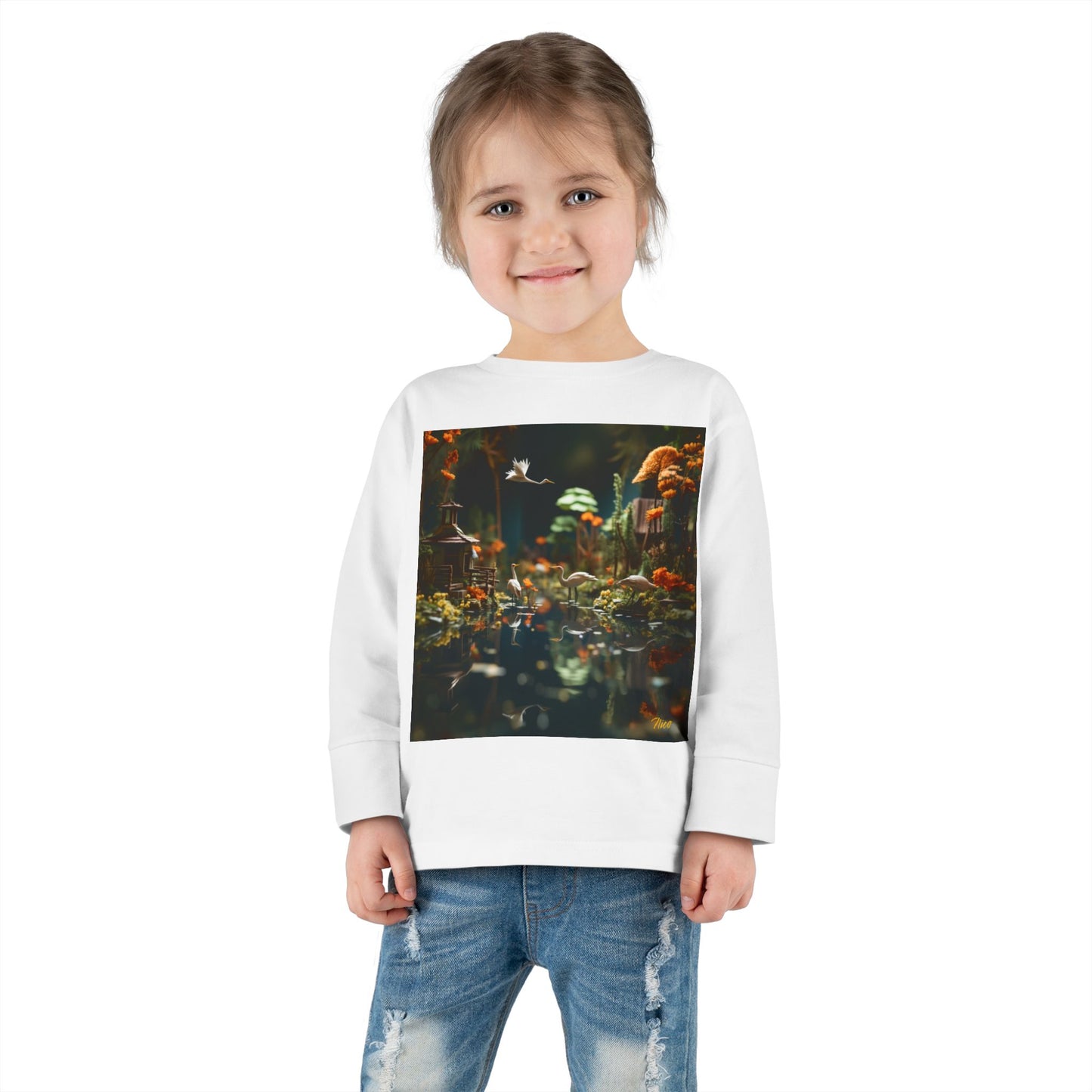 Born On A Bayou Series Print #6 Toddler Long Sleeve Tee