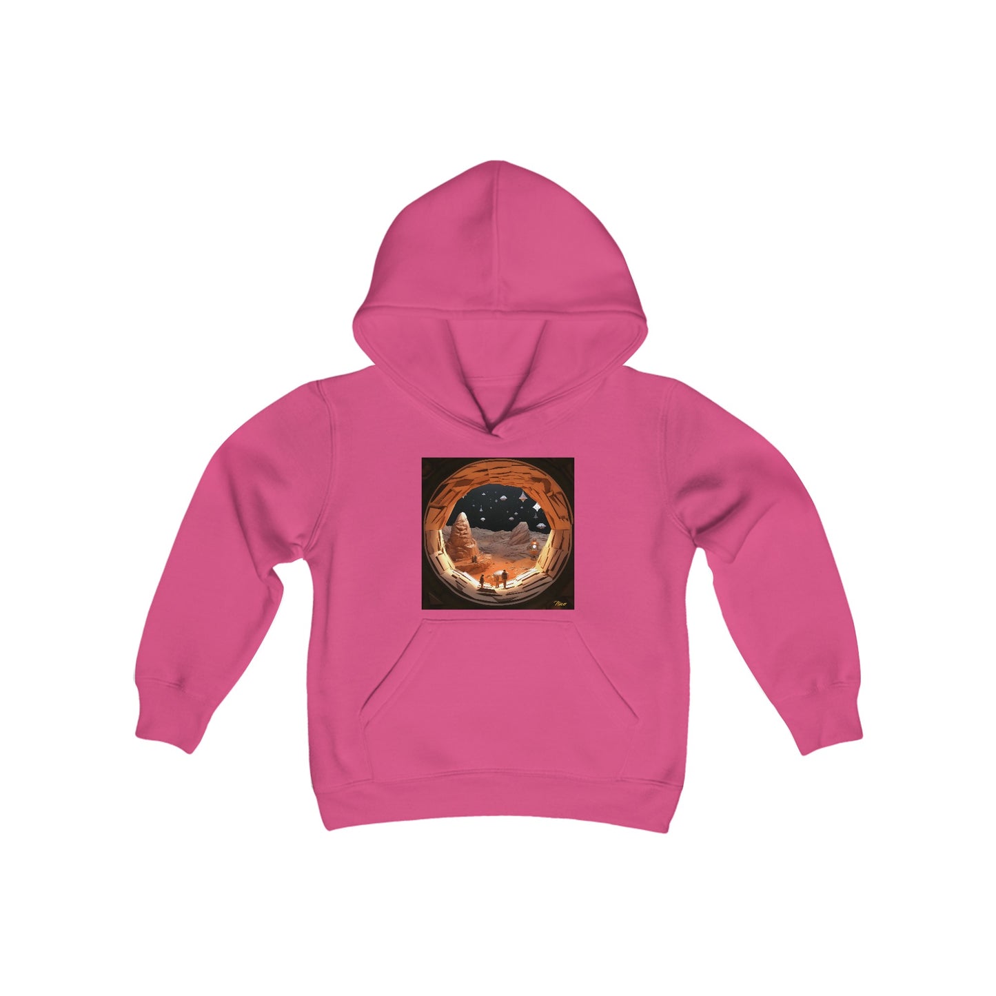 Elons' Dream Series Print #4 Youth Heavy Blend Hooded Sweatshirt