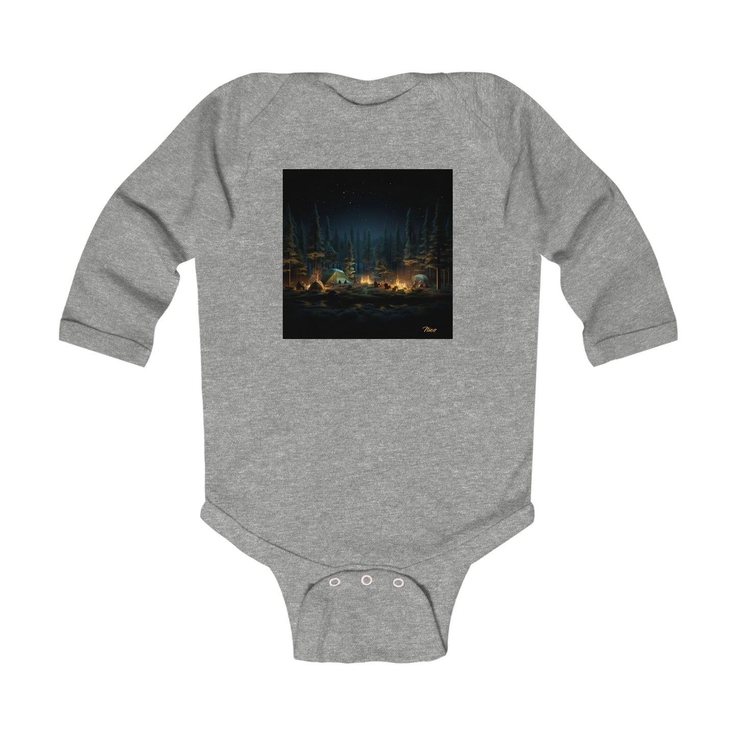 Under The Starry Skies Series Print #2 Infant Long Sleeve Bodysuit