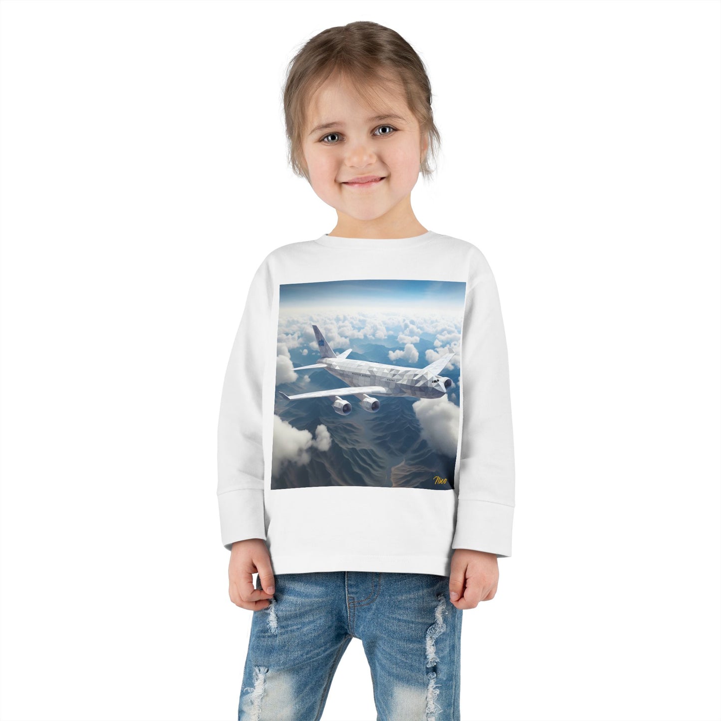 Big Ol' Jet Airliner Series Print #7 Toddler Long Sleeve Tee