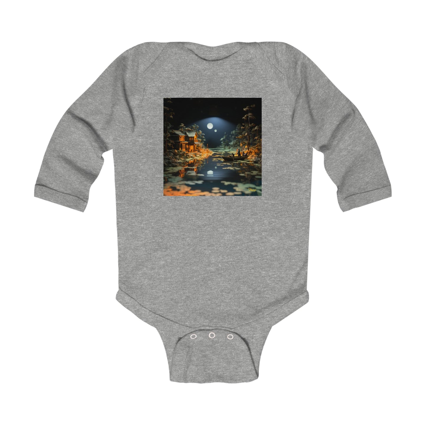 Born On A Bayou Series Print #3 Infant Long Sleeve Bodysuit