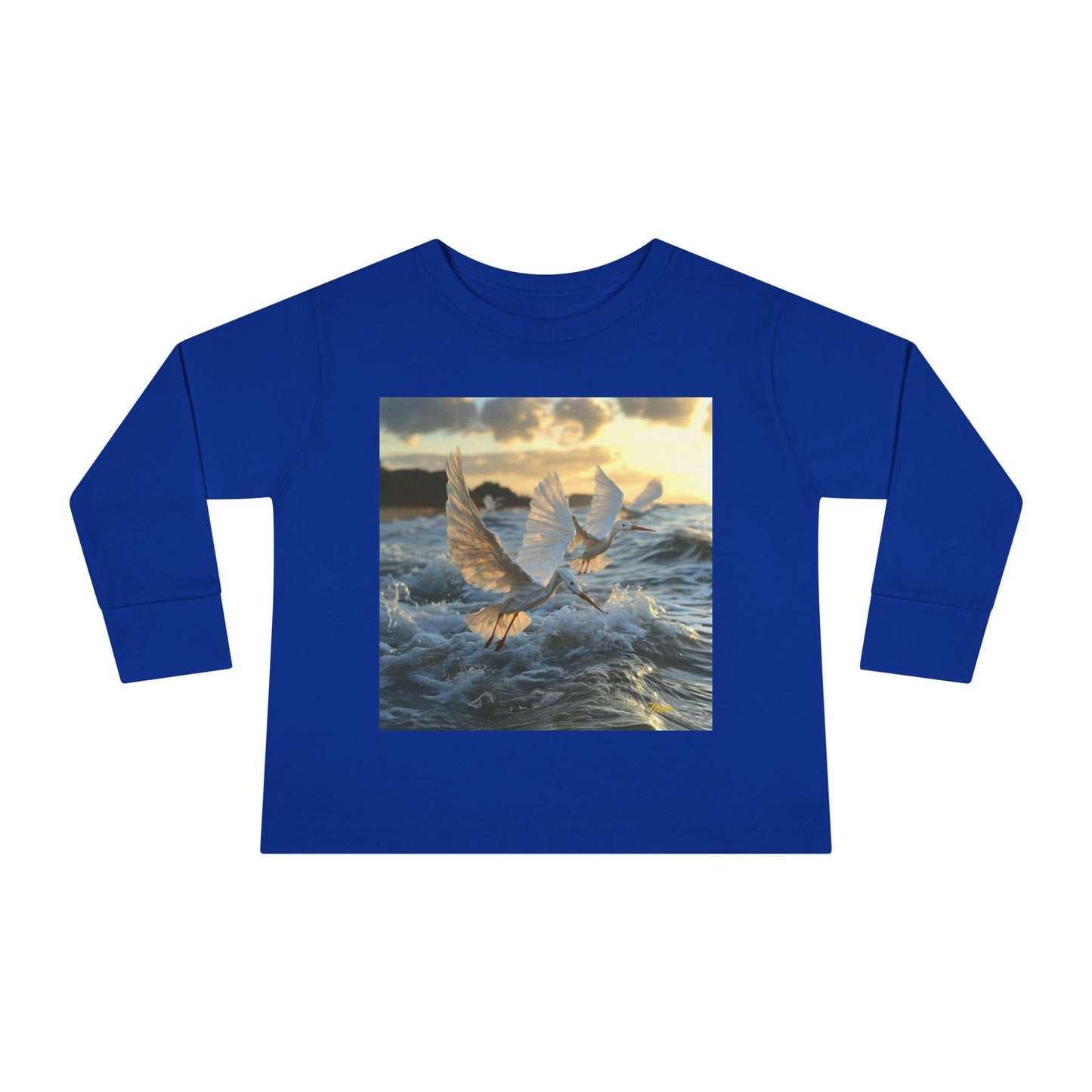 By The Seaside Series Print #10 Toddler Long Sleeve Tee