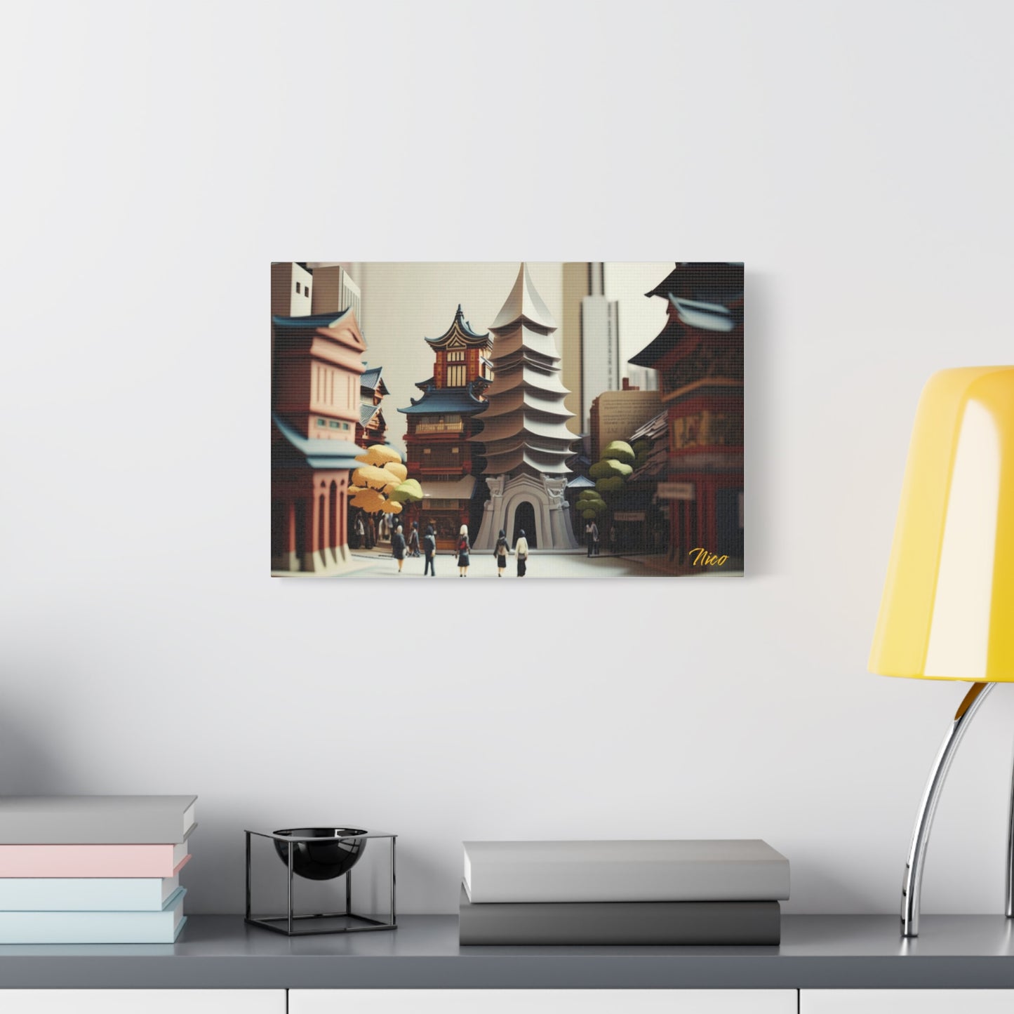 Eastern Metropolis Series Print #6 - Streched Matte Canvas Extended Print