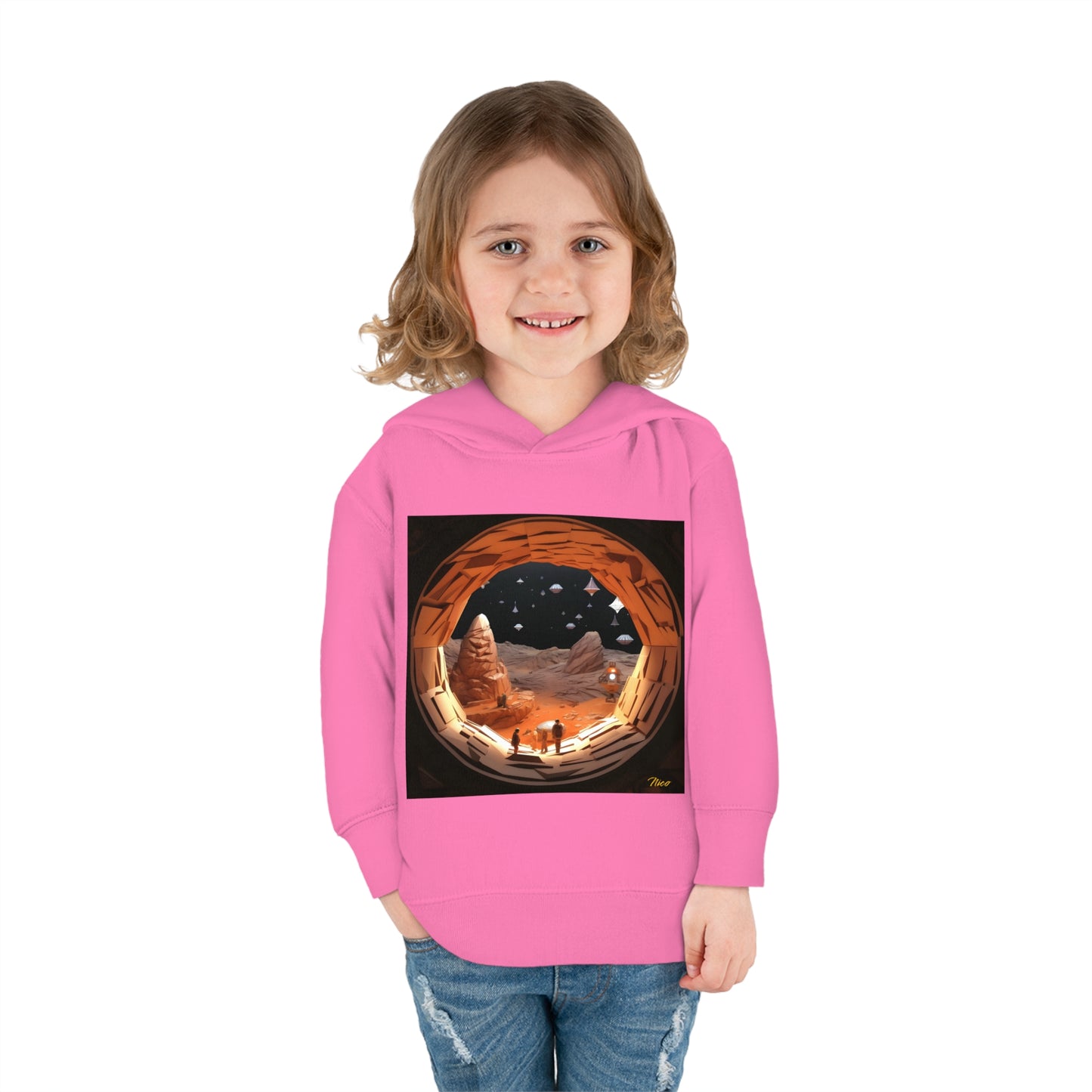 Elons' Dream Series Print #4 Toddler Pullover Fleece Hoodie