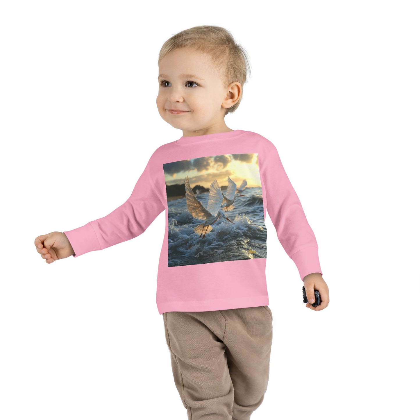 By The Seaside Series Print #10 Toddler Long Sleeve Tee