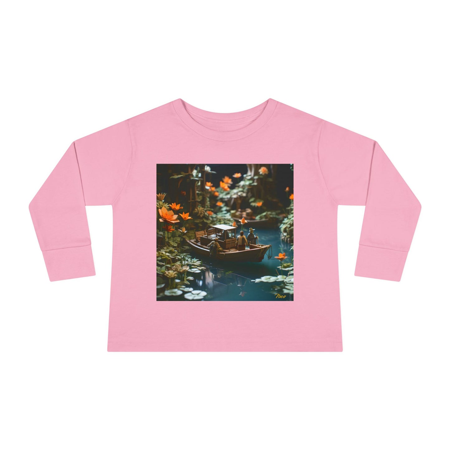 Born On A Bayou Series Print #4 Toddler Long Sleeve Tee