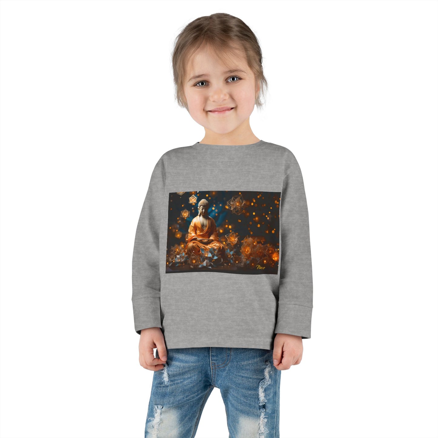 Ascending Buddha Series Print #8 Toddler Long Sleeve Tee