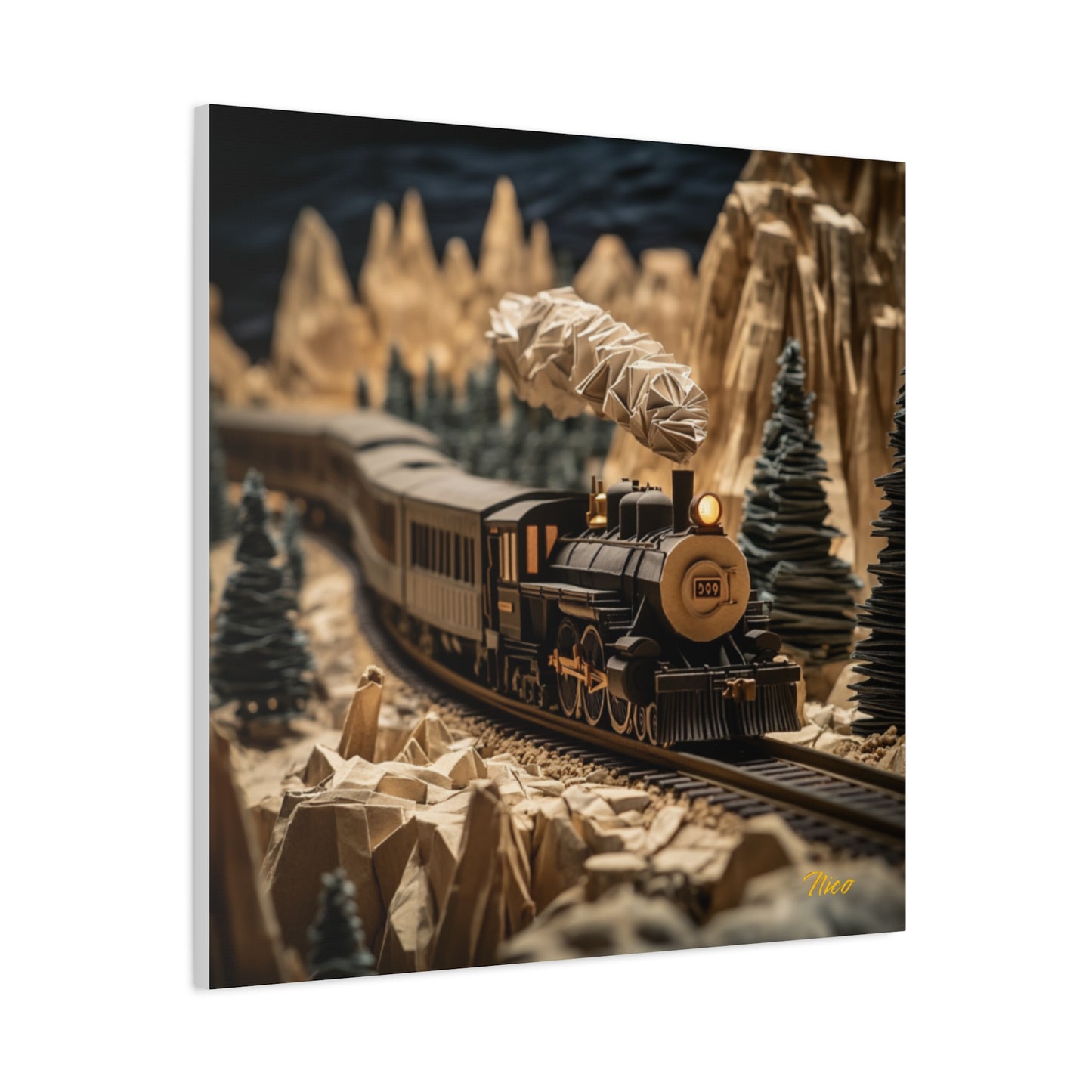 Orient Express Series Print #1 - Streched Matte Canvas Print, 1.25" Thick