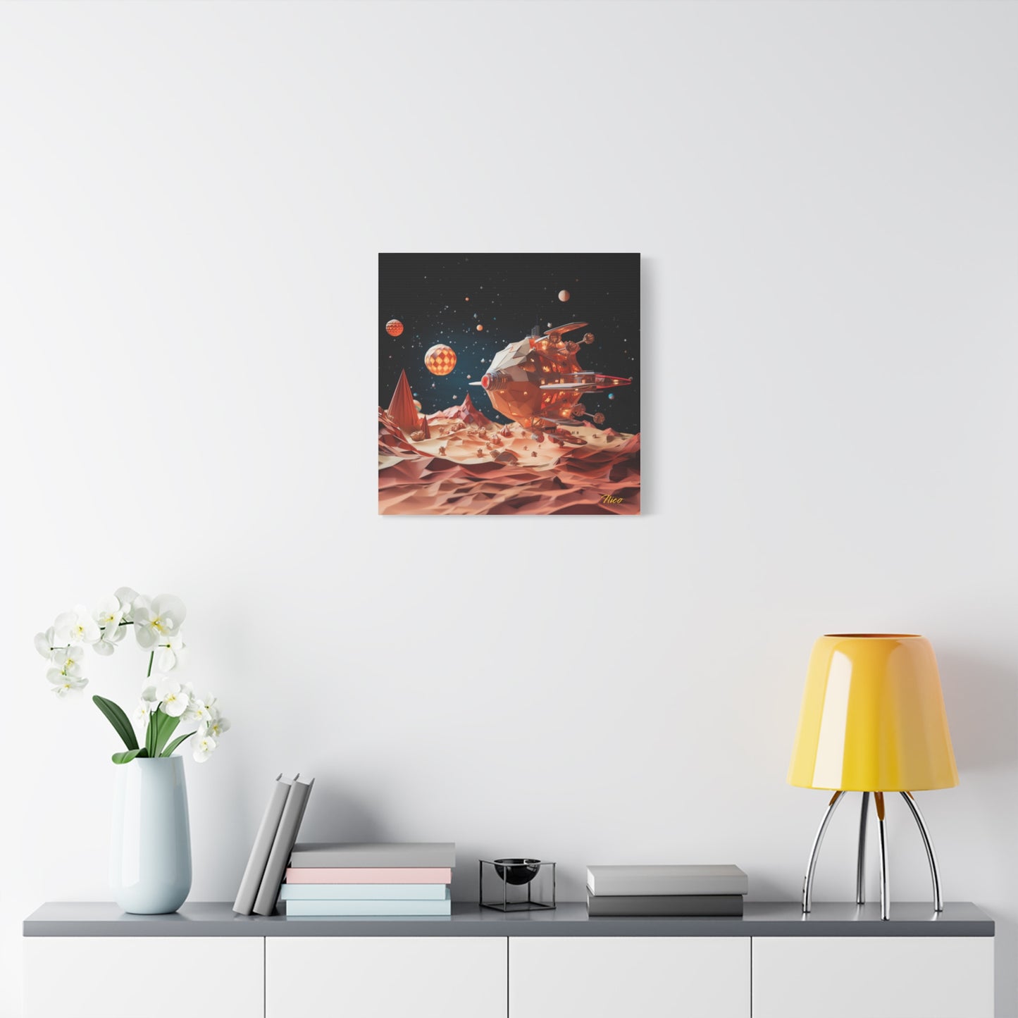 Elons' Dream Series Print #5 - Streched Matte Canvas Print, 1.25" Thick