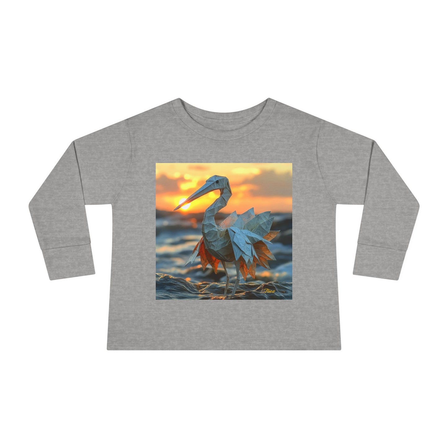 By The Seaside Series Print #1 Toddler Long Sleeve Tee