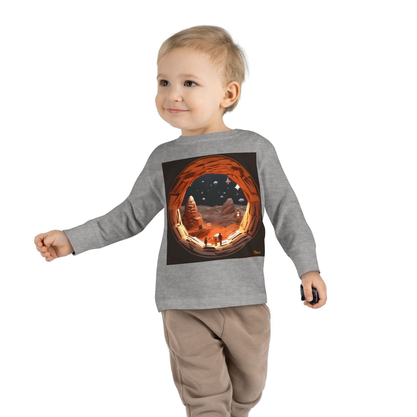 Elons' Dream Series Print #4 Toddler Long Sleeve Tee