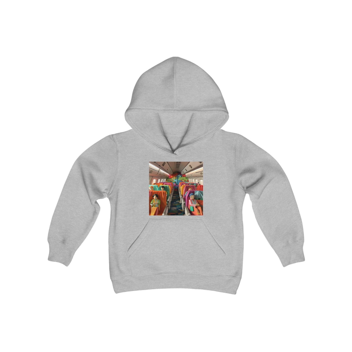 Frequent Flyer Miles Series Print #2 Youth Heavy Blend Hooded Sweatshirt