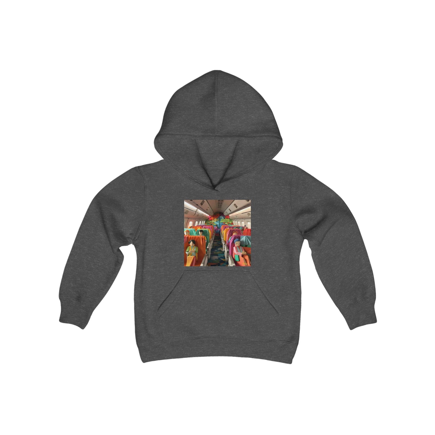 Frequent Flyer Miles Series Print #2 Youth Heavy Blend Hooded Sweatshirt