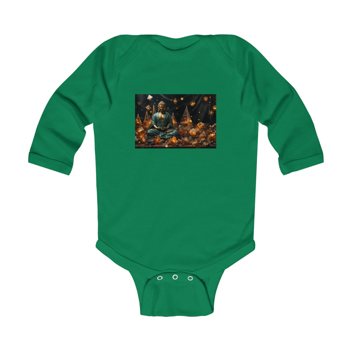 Ascending Buddah Series Print #4 Infant Long Sleeve Bodysuit