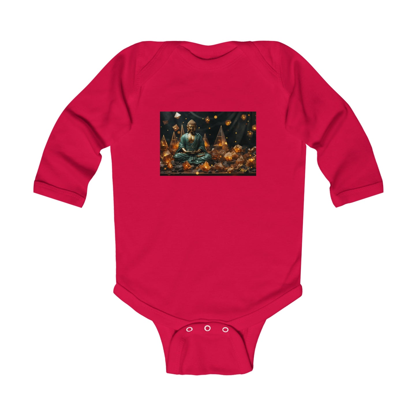 Ascending Buddah Series Print #4 Infant Long Sleeve Bodysuit