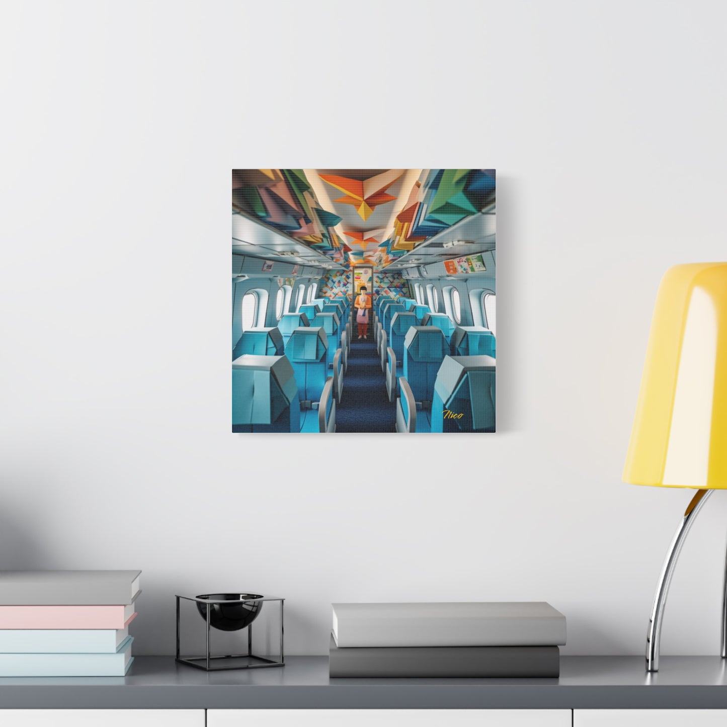 Frequent Flyer Miles Series Print #6 - Streched Matte Canvas Print, 1.25" Thick