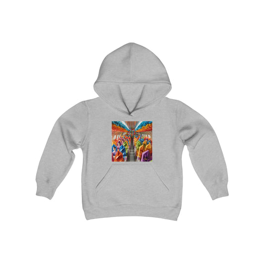 Frequent Flyer Miles Series Print #8 Youth Heavy Blend Hooded Sweatshirt