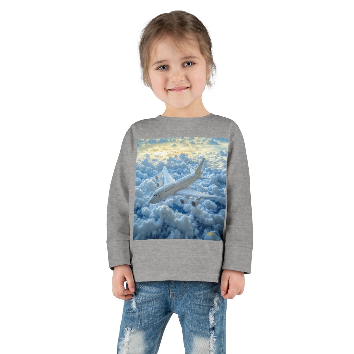 Big Ol' Jet Airliner Series Print #10 Toddler Long Sleeve Tee