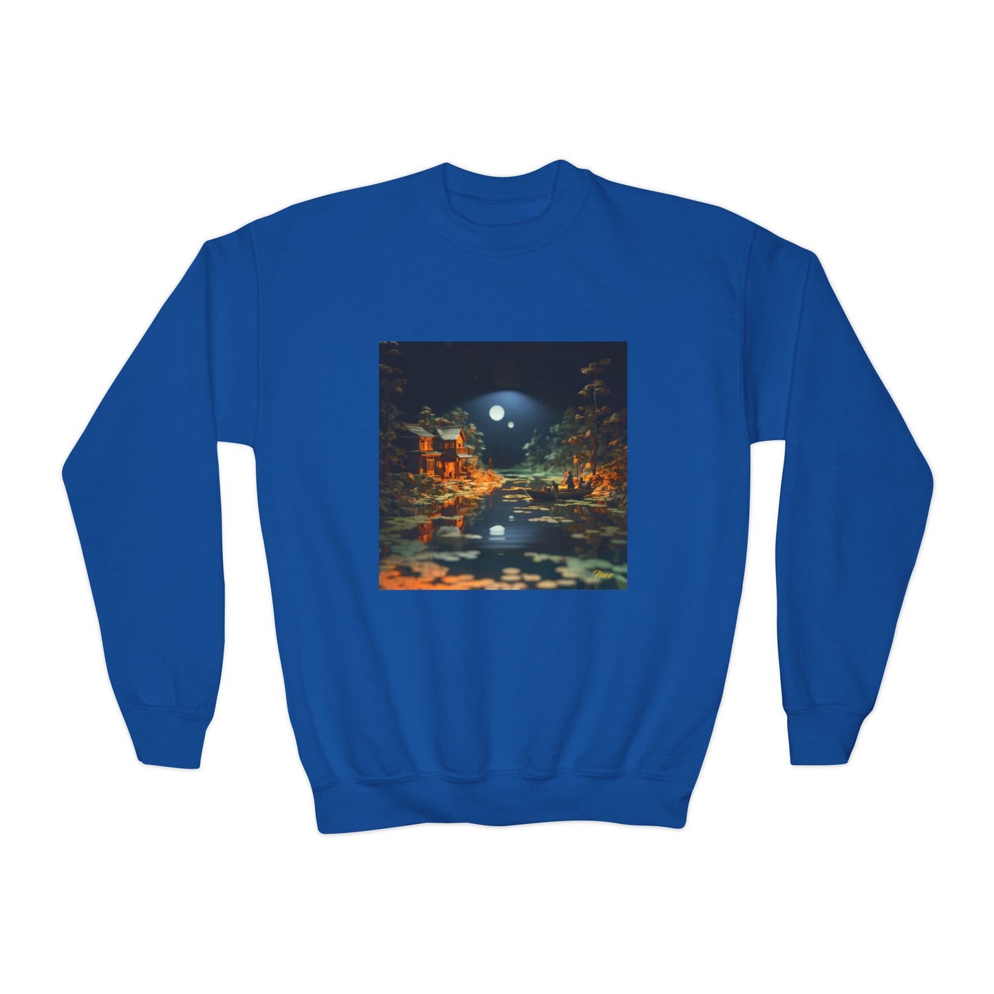 Born On A Bayou Series Print #3 Youth Crewneck Sweatshirt