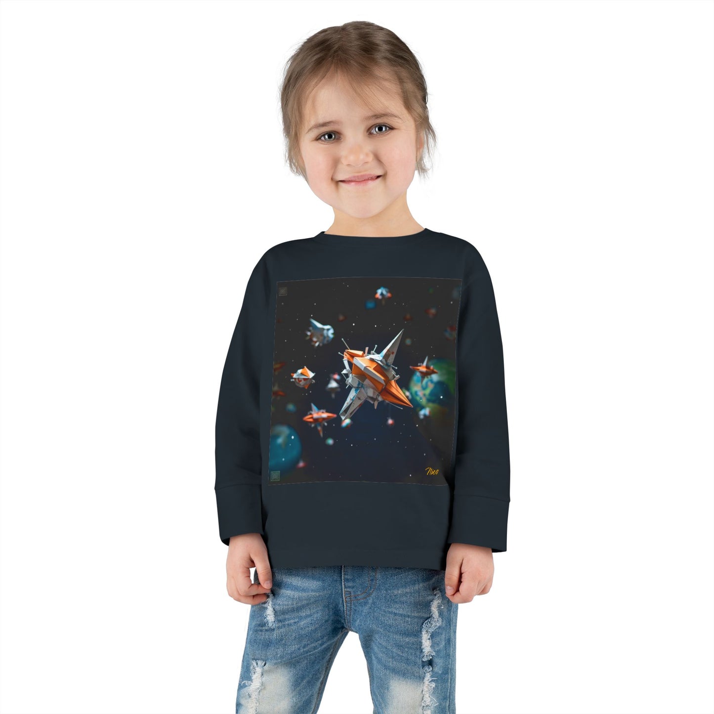 Elons' Dream Series Print #1 Toddler Long Sleeve Tee