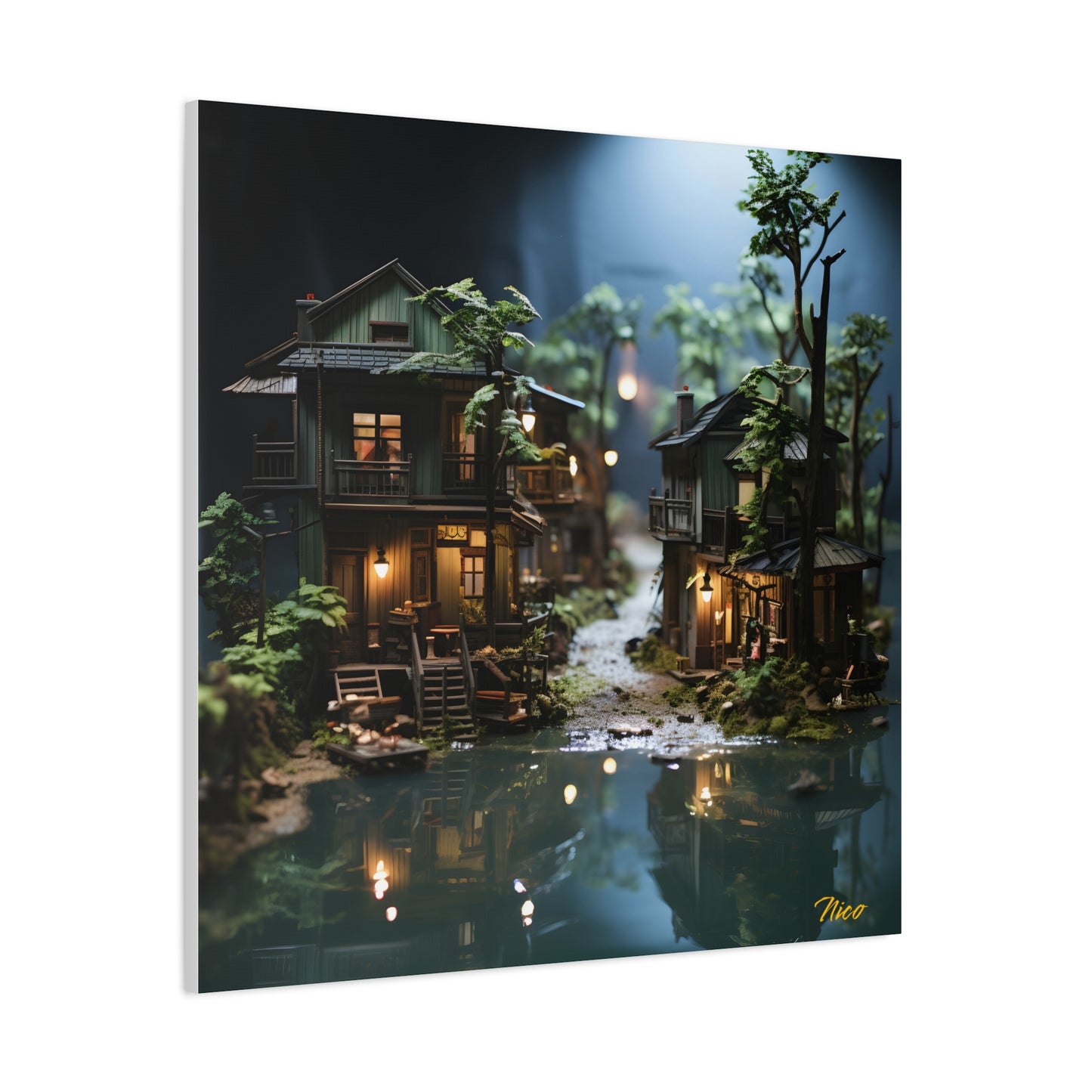 Born On A Bayou Print #3 - Streached Matte Canvas Print, 1.25" Thick