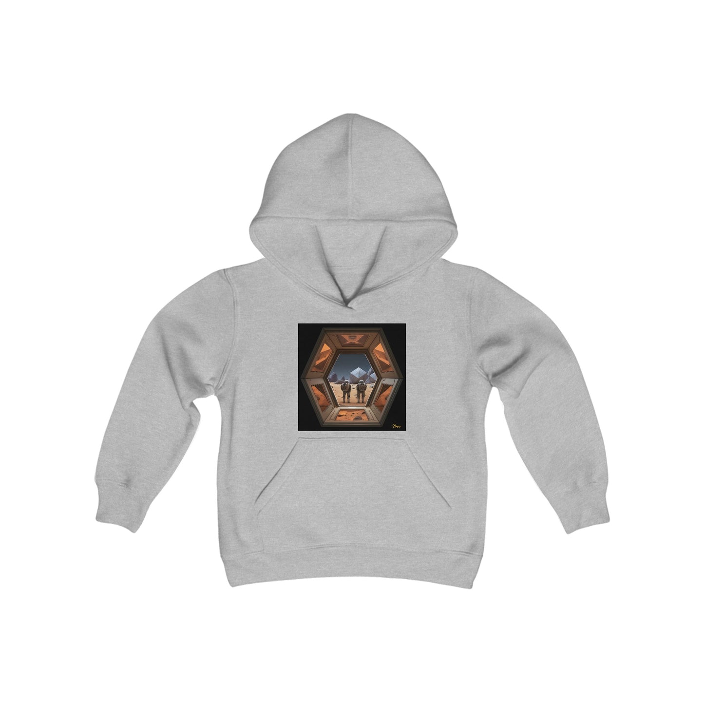 Elons' Dream Series Print #6 Youth Heavy Blend Hooded Sweatshirt