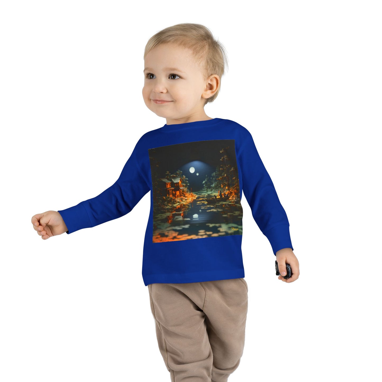 Born On A Bayou Series Print #3 Toddler Long Sleeve Tee