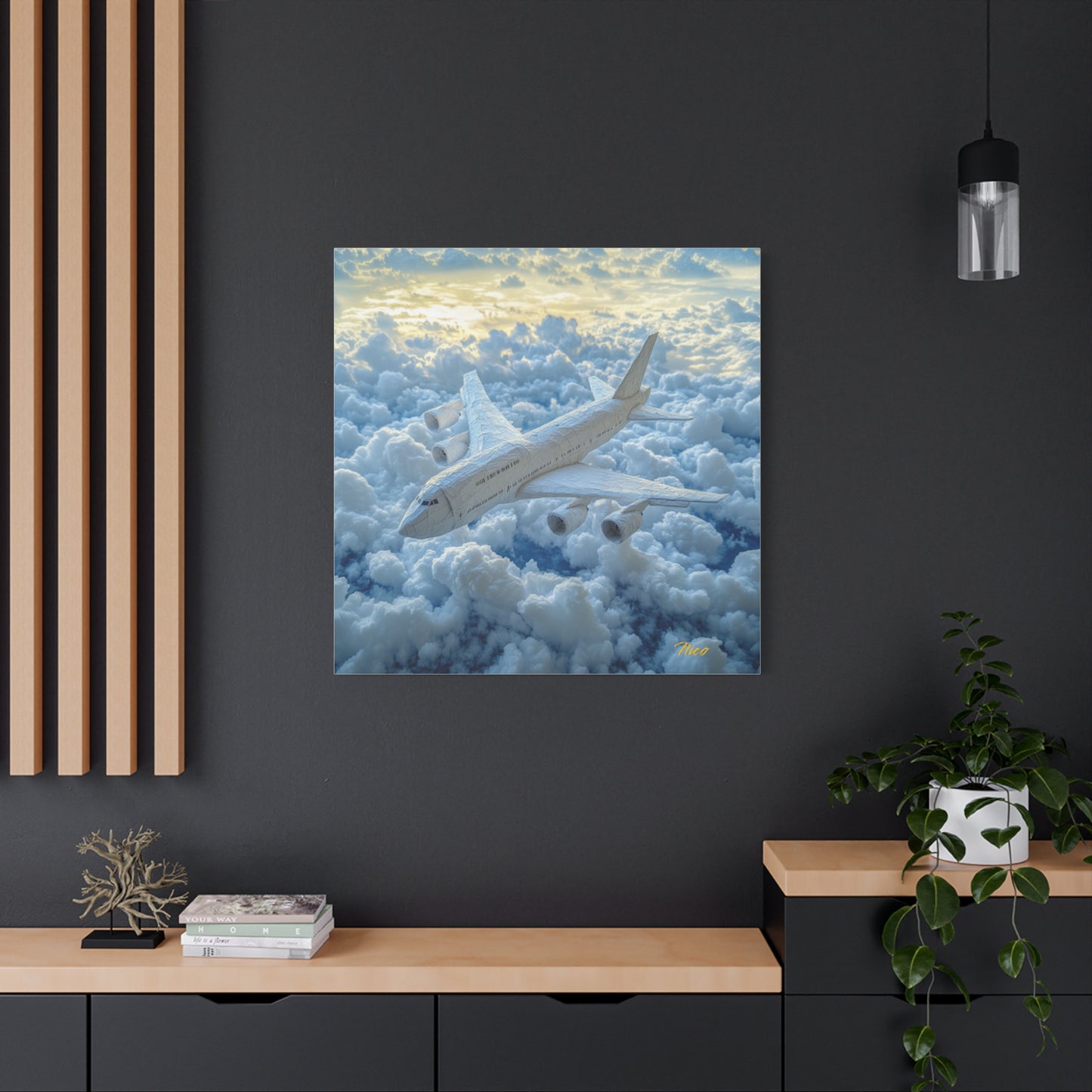 Frequent Flyer Miles Series Print #10 - Streched Matte Canvas Print, 1.25" Thick