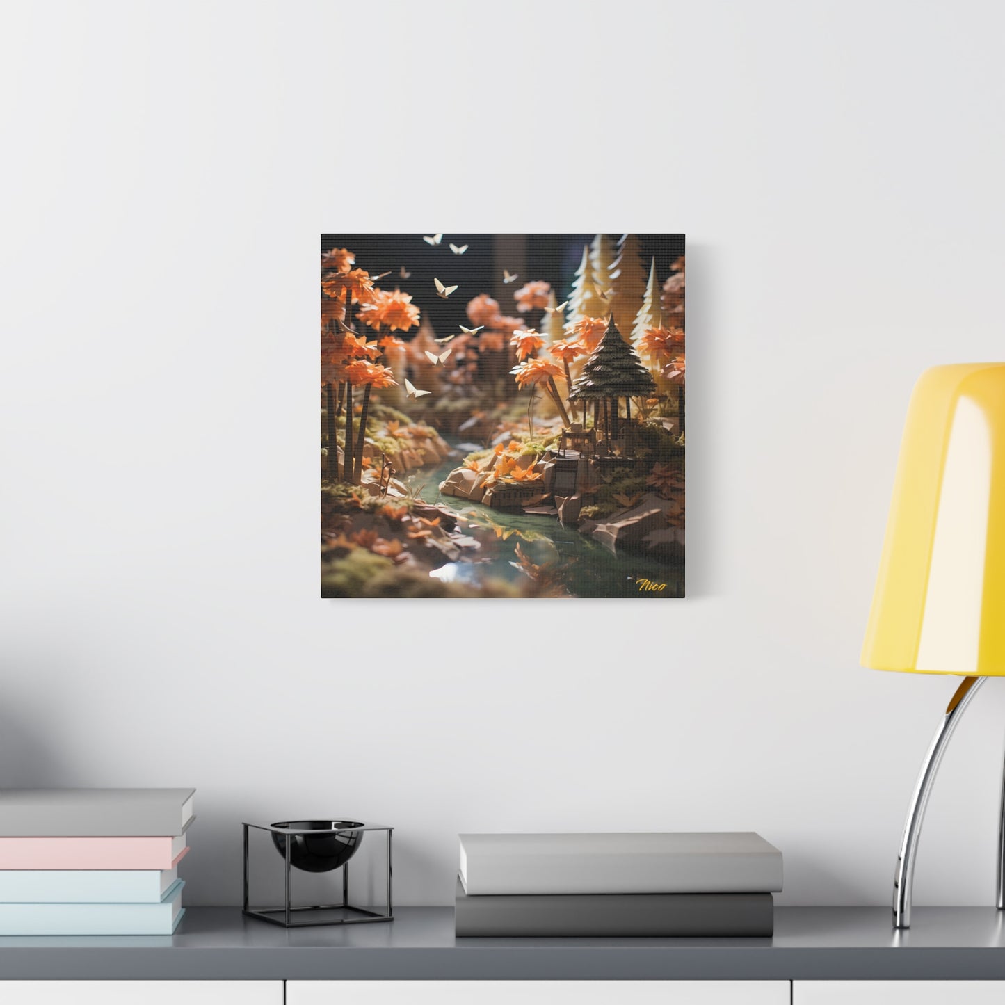 Relaxing By The Brook Series Print #3 - Streched Matte Canvas Print, 1.25" Thick