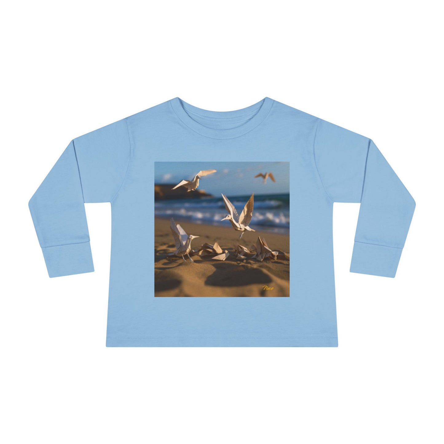 By The Seaside Series Print #7 Toddler Long Sleeve Tee