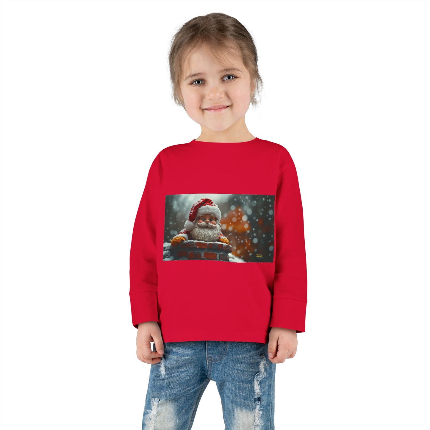 Chirstmas 2024 Series Print #6 Toddler Long Sleeve Tee