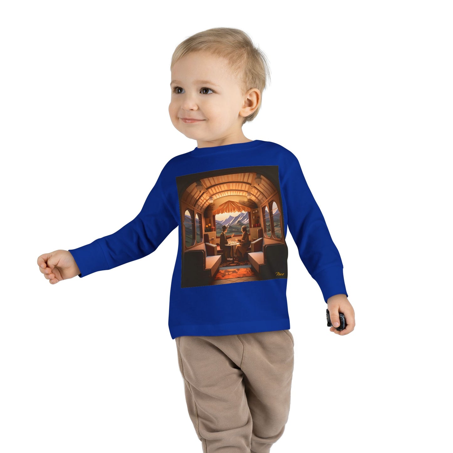 Orient Express Series Print #10 Toddler Long Sleeve Tee