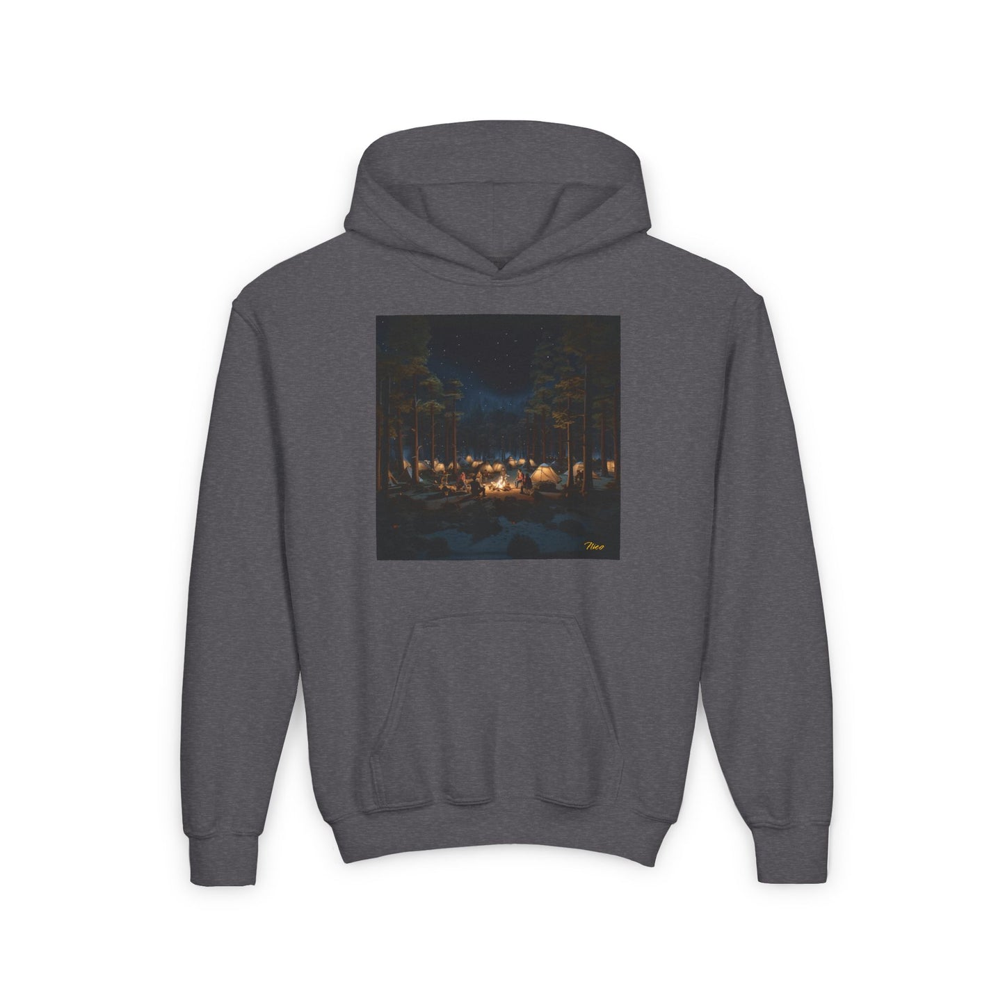 Under The Starry Skies Series Print #5 Youth Heavy Blend Hooded Sweatshirt