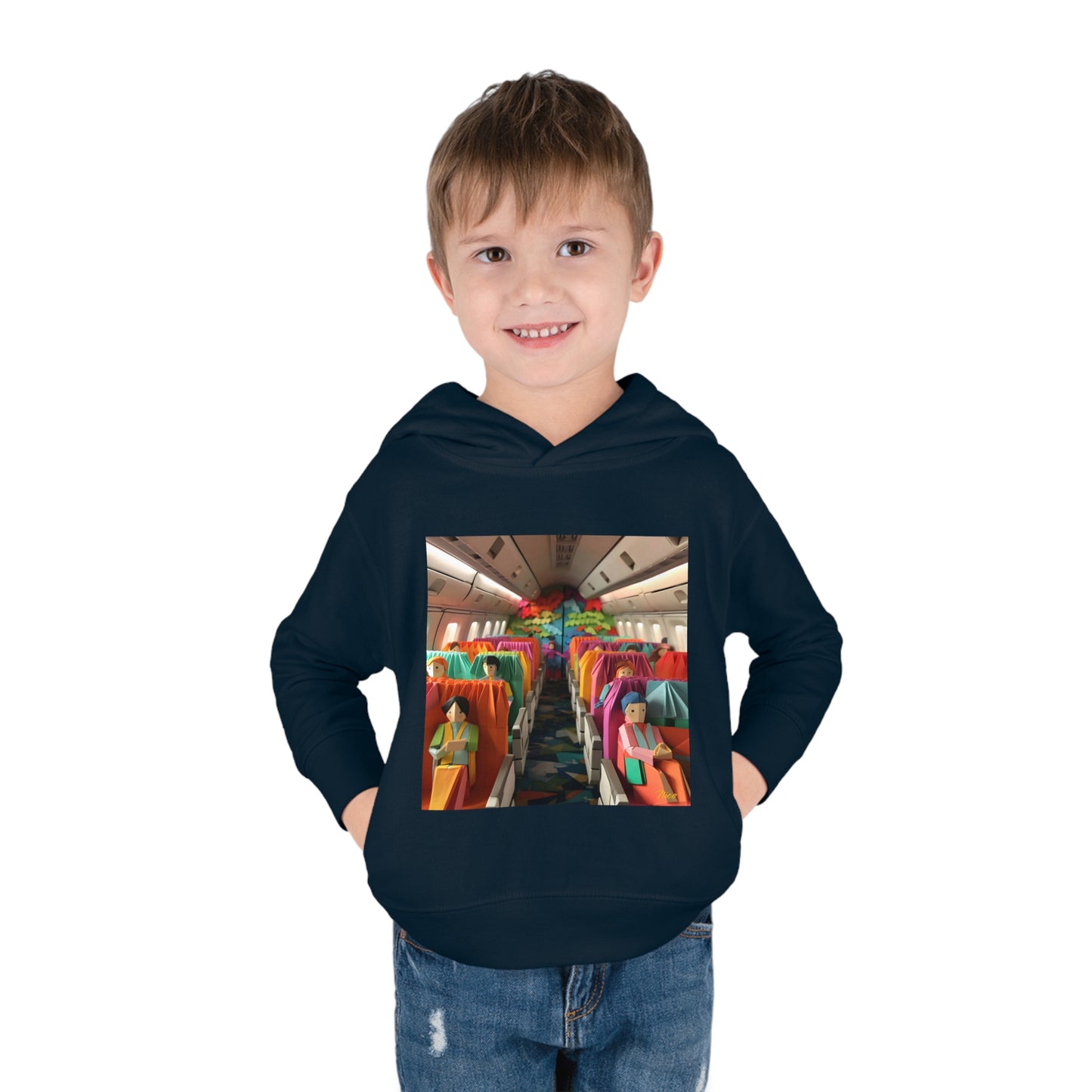 Frequent Flyer Miles Series Print #2 Toddler Pullover Fleece Hoodie