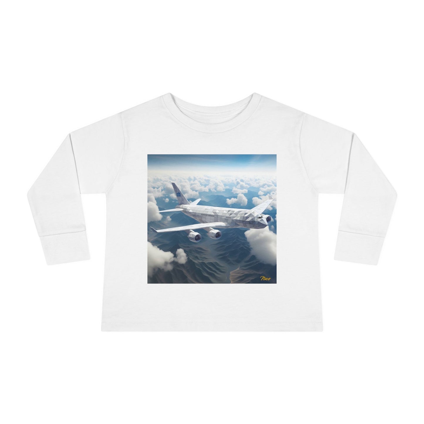 Big Ol' Jet Airliner Series Print #7 Toddler Long Sleeve Tee