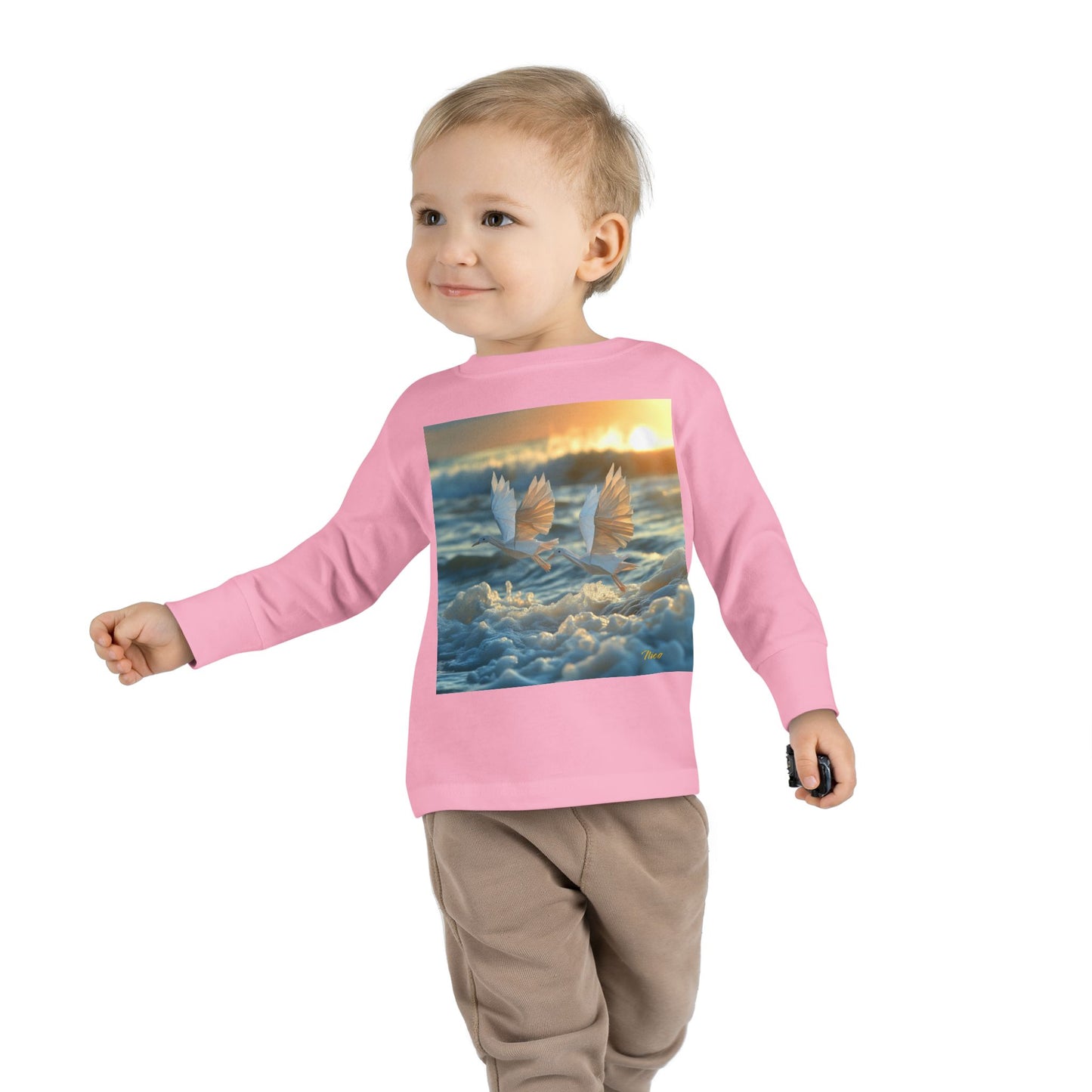 By The Seaside Series Print #5 Toddler Long Sleeve Tee