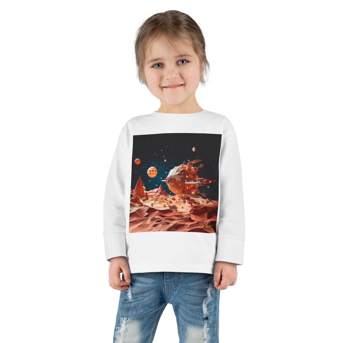 Elons' Dream Series Print #5 Toddler Long Sleeve Tee