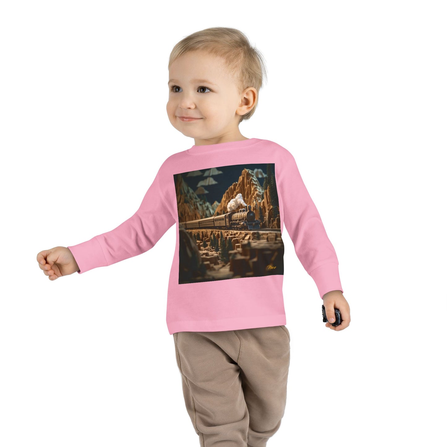 Orient Express Series Print #9 Toddler Long Sleeve Tee