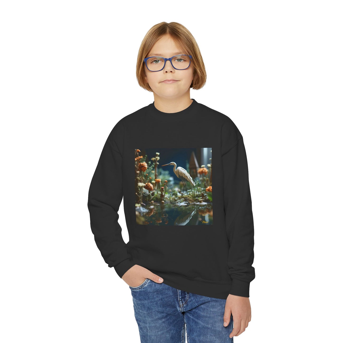 Born On A Bayou Series Print #1 Youth Crewneck Sweatshirt