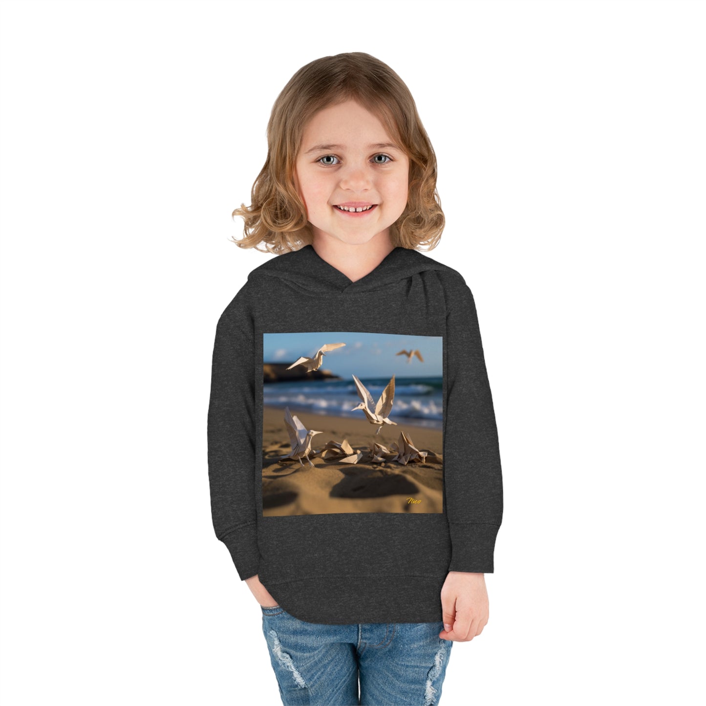 By The Seaside Series Print #7 Toddler Pullover Fleece Hoodie