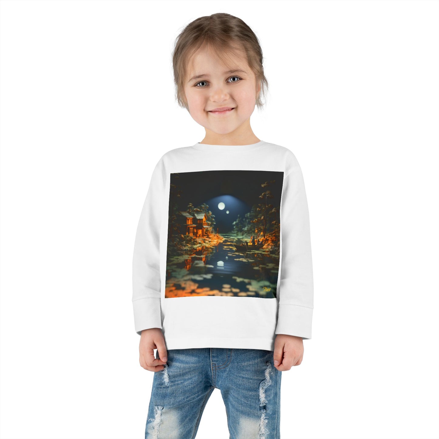 Born On A Bayou Series Print #3 Toddler Long Sleeve Tee