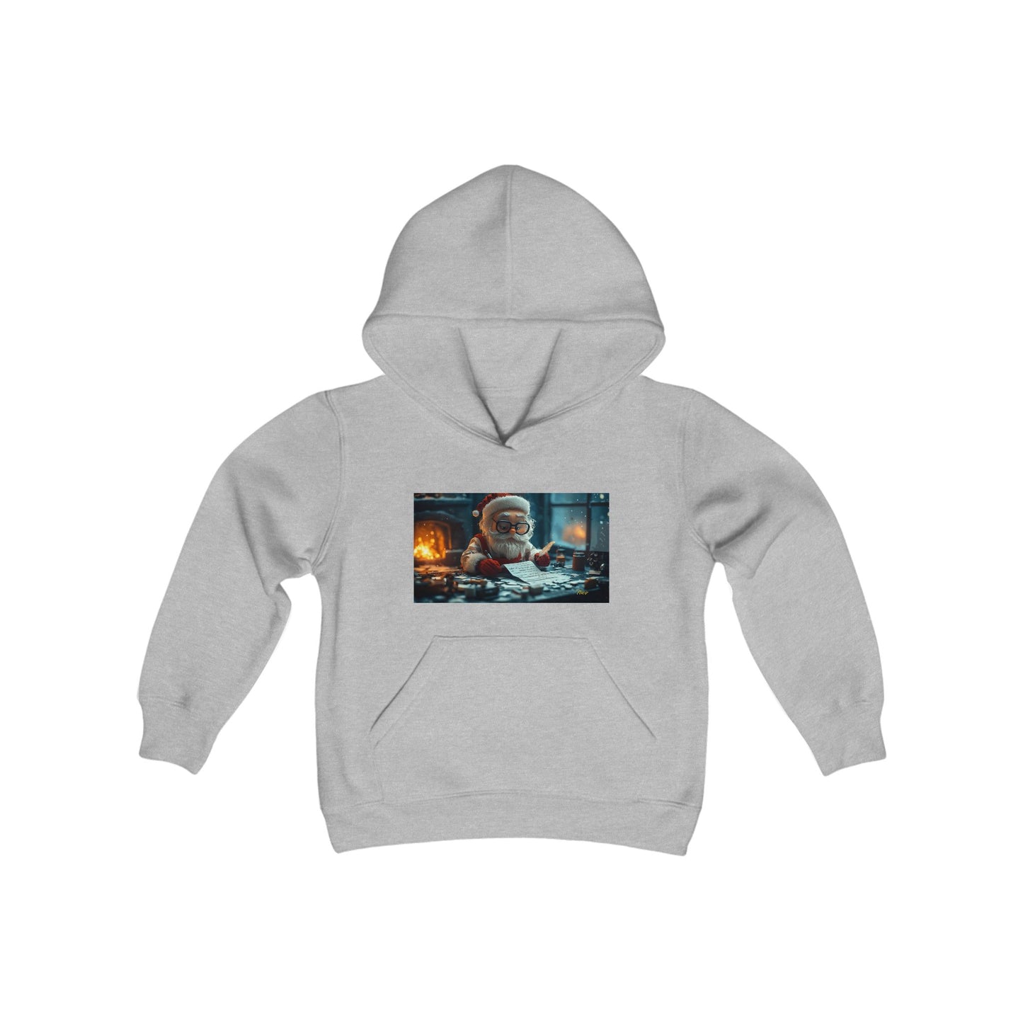 Chirstmas 2024 Series Print #1 Youth Heavy Blend Hooded Sweatshirt