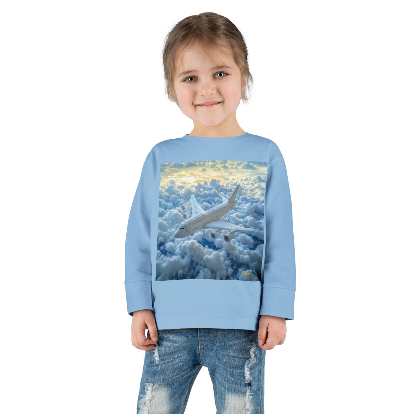 Big Ol' Jet Airliner Series Print #10 Toddler Long Sleeve Tee